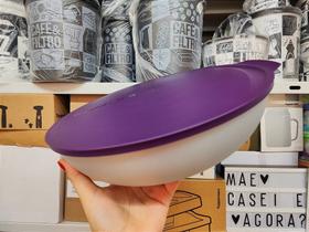 Tigela Allegra 3,5 Litros Cinza e Roxa - Tupperware Tigela Allegra 3,5 Litros Cinza e Roxa - Tupperware