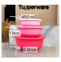 Tigela Aloa Tupperware kit com 3 peças
