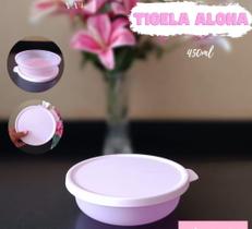 Tigela Aloha Tupperware 450 ml na cor rosa bebe