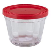 Tigela Americana com Tampa 150Ml Vidro Sortida