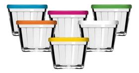 Tigela Americano Com Tampa 350ml - Kit 6 Unidades Papinha