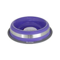 Tigela Anti-formiga Inox Para Cães e Gatos Pet 850 ml Roxo