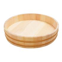 Tigela Bacia Hanguiri 45 cm Madeira Para Sushi Arroz Gohan