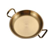 Tigela Bandeja Aço Inox Dourado 13cm Bacia Multiuso Cozinha x-13