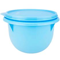 Tigela Batedeira 1L Litro Tupperware Vasilha Tapuer Original Azul Redonda Pote