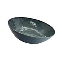 Tigela Bellagio 30x8 em Melamina Resistente para Servir Saladas e Massas Chumbo Tigela Bellagio 30x8 em Melamina Resistente para Servir Saladas e Massas Chumbo