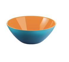 Tigela bowl 25 cm em acrilico laranja my fusion - guzzini