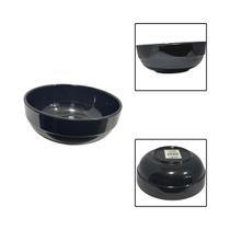 Tigela Bowl 800ml Melamina Preta Cumbuca Caldo Sopa