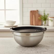 Tigela Bowl Aço Inox com Tampa 18cm Bacia Multiuso 1,4Litros Tigela Bowl Aço Inox com Tampa 18cm Bacia Multiuso 1,4Litros