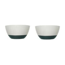Tigela Bowl Cumbuca Ceramica 500ml Verde 2un
