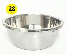 Tigela Bowl De Aço Inox Para Salada 28 Cm Cozinha Bolo - D' Presentes