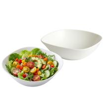 Tigela Bowl De Vidro Quadrado Sobremesa Branco Opaline 1,4L Tigela Bowl De Vidro Quadrado Sobremesa Branco Opaline 1,4L