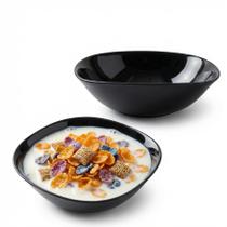 Tigela Bowl De Vidro Redonda Sobremesa Preto Opaline 500ml Tigela Bowl De Vidro Redonda Sobremesa Preto Opaline 500ml