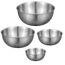 Tigela Bowl Inox Bacia Cumbuca Kit 4 uni Preparo Receita Multiuso Salada Fruta Residencial Comercial Resistente Duravel Tigela Bowl Inox Bacia Cumbuca Kit 4 uni Preparo Receita Multiuso Salada Fruta Residencial Comercial Resistente Duravel