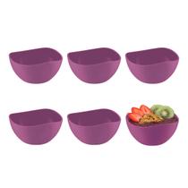 Tigela Bowl Jogo de Sobremesa Cremeira Pote Roxo Magenta 6un Tigela Bowl Jogo de Sobremesa Cremeira Pote Roxo Magenta 6un