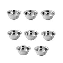 Tigela Bowl Mini Inox 190ml Sobremesa Entradas Molhos 8un - GOURMET MIX