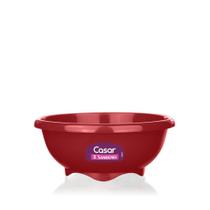Tigela Bowl Multiuso de Plástico 680ml 15,3x6CM Vermelho - Sanremo