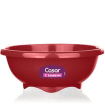 Tigela Bowl Plástico Multiuso Vermelho 2,4L SR314/3 Sanremo