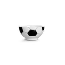 Tigela Bowl Pote Cereal Pequeno Bola Futebol Branco 550 ml - Scalla