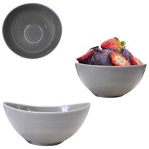 Tigela Bowl Pote em Melamina 300ml Cinza Plaza Sobremesa Tigela Bowl Pote em Melamina 300ml Cinza Plaza Sobremesa