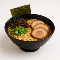 Tigela Bowl Preta Servir e Preparar Oriental 23cm 1000ml Lamen Sopa Profissional Restaurante