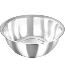 Tigela Bowl Profissional de Inox 1800ml 24x11cm Vasilha Para Cozinha Receitas