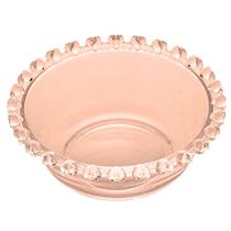 Tigela Bowl Raso de Cristal Coração 11,5cm Ambar