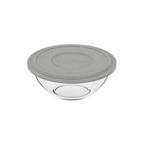 Tigela Bowl Redonda Com Tampa Sortida Vidro 500ml Marinex