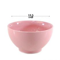 Tigela Bowl Rosa de Porcelana 500 ml