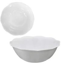 Tigela Bowl Saladeira 455ml Pote em Melamina Branca