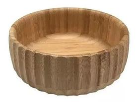 Tigela Bowl Saladeira De Bambu Grande - Oikos