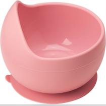 Tigela Bowl Silicone Com Ventosa Rosa Buba