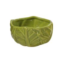 Tigela Bowl Verdura 13cm 425ml Ceramica Alface Cumbuca Açai