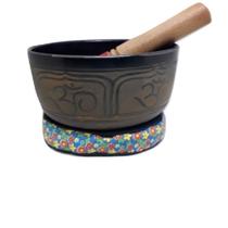 Tigela Cantante De Alumínio 14 Cm Patina Rústica Om/Ganesha Tigela Cantante De Alumínio 14 Cm Patina Rústica Om/Ganesha