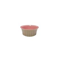 Tigela Ceramica Rosa Bege Bowl Pequeno Petisco 10cm
