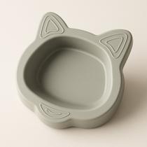 Tigela Comedouro Bebedouro Pet Gato Carinha de Gato FaceCat 130ml Raso