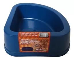 Tigela Comedouro P/ Animais Triangular De Canto 21x7cm 1,1l Tigela Comedouro P/ Animais Triangular De Canto 21x7cm 1,1l