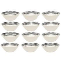 Tigela Conic de Ceramica Estampa Donna Folk 500ml 12un - Biona 091215