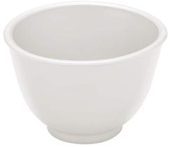 Tigela Cubeta Branca Flexivel em PVC - Pacote Com 06 Unidades