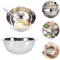 Tigela Cumbuca Bacia Saladeira Grande De Aço Inox 2,4L Tigela Cumbuca Bacia Saladeira Grande De Aço Inox 2,4L