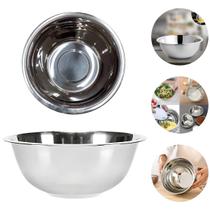 Tigela Cumbuca Bacia Saladeira Grande De Aço Inox 4L