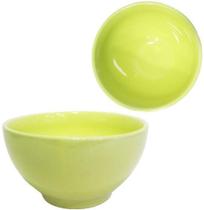 Tigela / cumbuca de porcelana bowl amarelo 500ml - PORCELANAS HR
