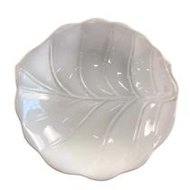 Tigela Cumbuca Grande Branca Formato Folha Cerâmica Scalla Tigela Cumbuca Grande Branca Formato Folha Cerâmica Scalla