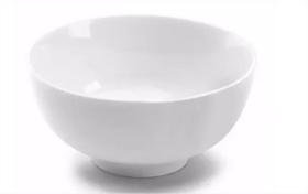 Tigela cumbuca pote Bowl de Melamina Branco 400 ml Caldo Sopa 1 un