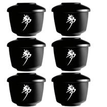 Tigela de Cerâmica com Tampa 230ml - 6 peças Tigela de Cerâmica com Tampa 230ml - 6 peças