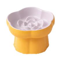 Tigela De Cerâmica Em Formato De Flor Para Gatos, Comedouro Elevado Anti-Vómito Para Gatos E Cães Tigela De Cerâmica Em Formato De Flor Para Gatos, Comedouro Elevado Anti-Vómito Para Gatos E Cães