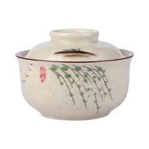 Tigela De Cerâmica Estilo Japonês De 6,5 Polegadas Com Tampa Para Sopa, Arroz, Macarrão E Mingau