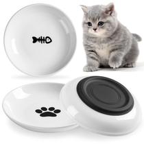 Tigela de comida para gatos WROSWT Healthy Ceramic para gatos domésticos, pacote com 3