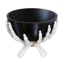Tigela De Doces Com Mãos De Esqueleto Gótico Para Halloween, Organizador Multifuncional De Tigela De Doces Com Mãos De Esqueleto Gótico Para Halloween, Organizador Multifuncional De
