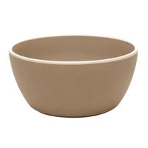 Tigela De Melamina Bege Plástico 15x7cm Para Lanche Da Tarde